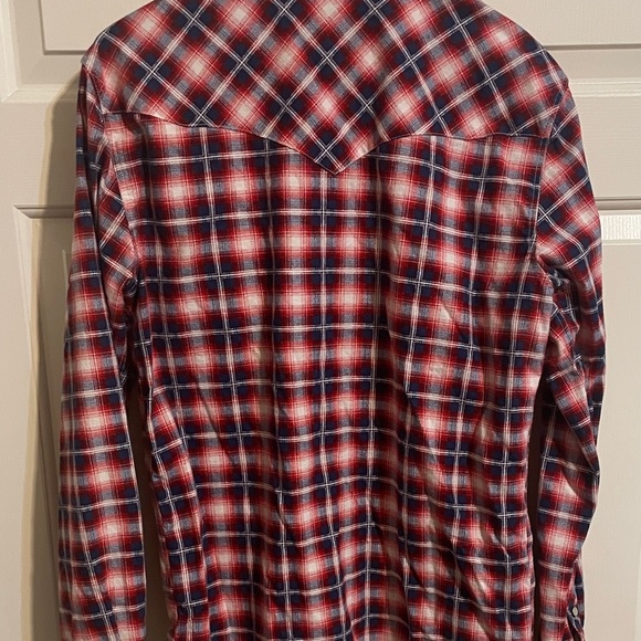 Jachs plaid western flannel shirt - Medium - Picture 5 of 6